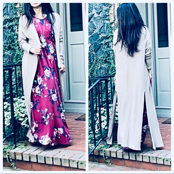 Floral print side pocket maxi dress - Picture 6 of 8